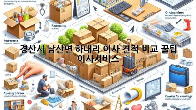 경산시 남산면 하대리 이사 견적 비교 꿀팁🍯 #이사서비스
